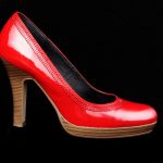 red platform stilettos high heels