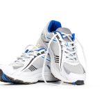 Athletic shoe with white background